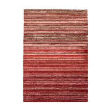 Fine Stripes Modern Stripe Hand-Woven Wool Red Rug-Origins-Rug Love - The Most Loved Rug Store